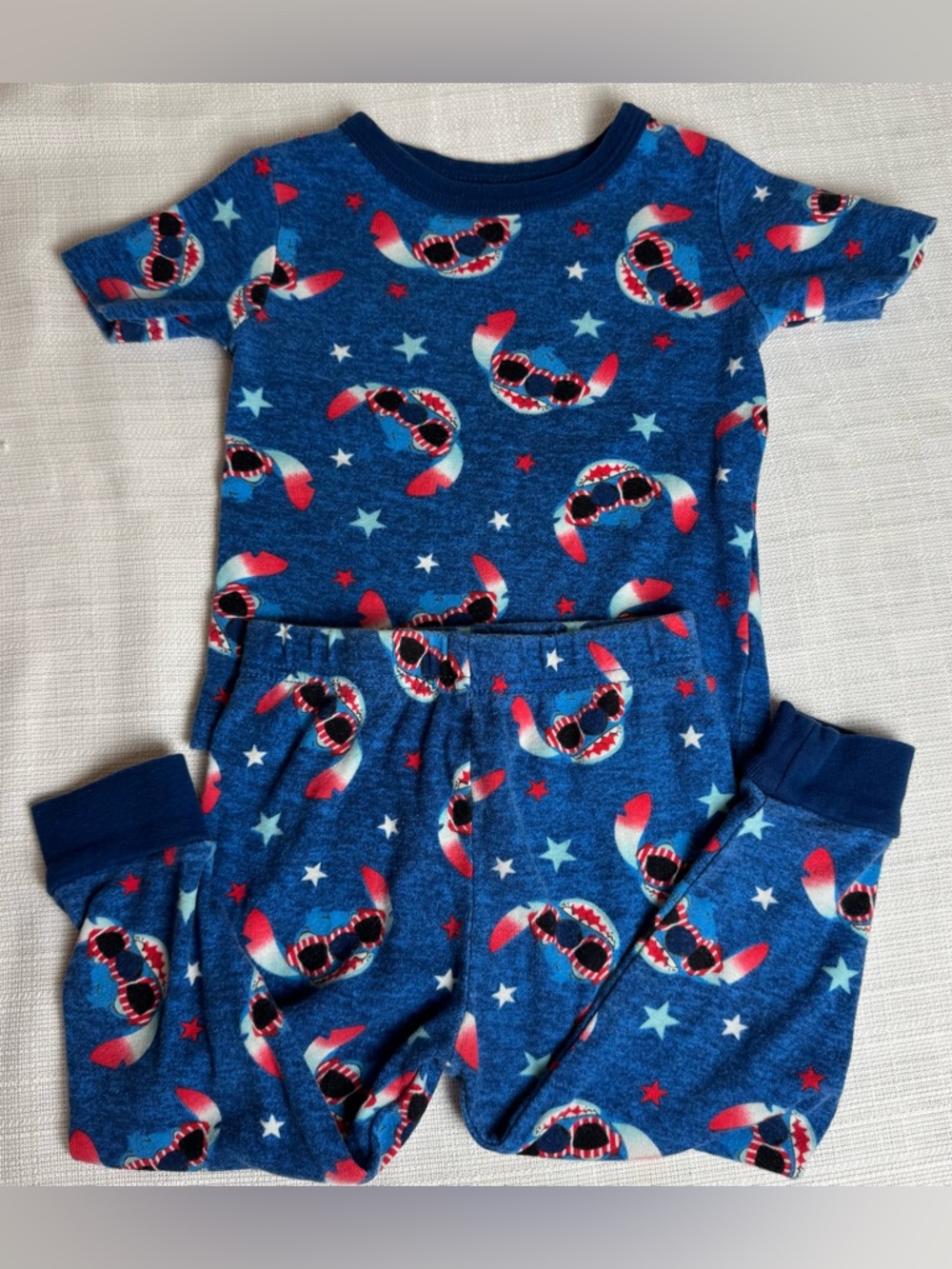 Disney Stitch patriotic pajamas 2T Lilo & Stitch 4th of July